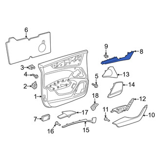 Audi OE - Rear Right Door Panel Insert