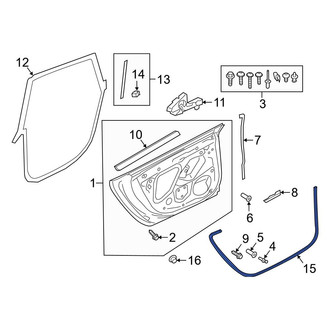 Audi OE - Rear Outer Door Seal