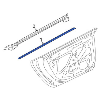 Audi OE - Front Right Door Belt Molding