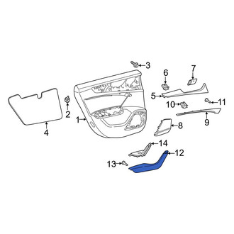 Audi OE - Rear Left Door Armrest