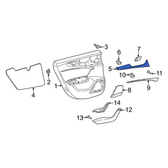 Audi OE - Front Left Door Panel Insert