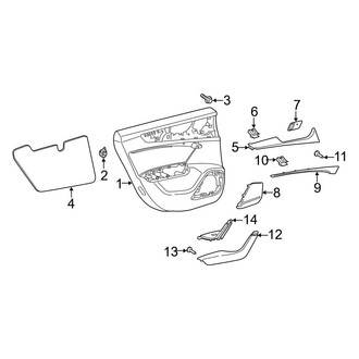 Audi OE - Rear Door - Interior Trim (Door Panel & Trim)