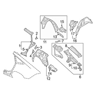 Audi OE - Quarter Panel - Inner Structure