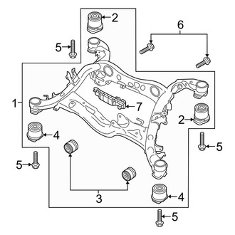 Audi OE - Rear Suspension - Suspension Mounting