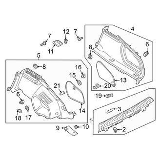 Audi OE - Rear Body & Floor - Interior Trim (Side Trim)