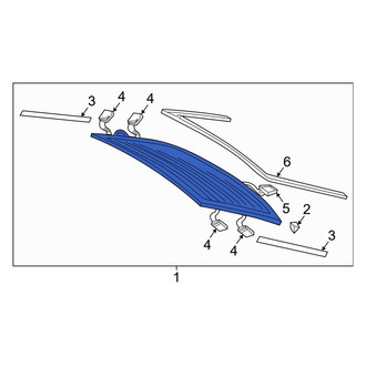 Audi OE - Rear Liftgate Glass