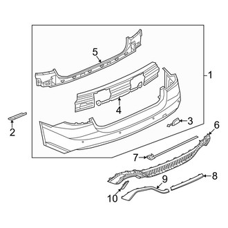 Audi OE - Rear Bumper - Bumper & Components (Cover & Components)