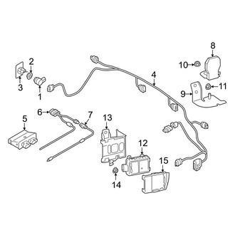 Audi OE - Rear Bumper - Electrical Components (Sensors and Components)