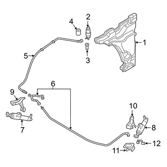 Audi OE - Front Lamps - Washer Components