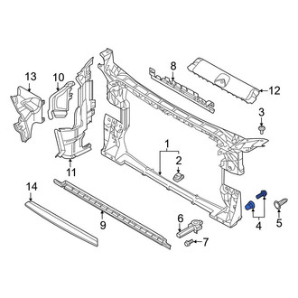 Audi OE - Radiator Support Panel Nut