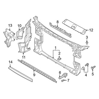 Audi OE - Radiator Support