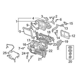 Audi OE - Air Conditioner & Heater - Evaporator & Heater Components