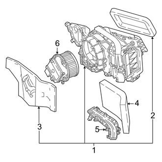 Audi OE - Air Conditioner & Heater - Blower Motor & Fan