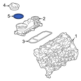 Audi OE - Engine Oil Filler Cap Gasket