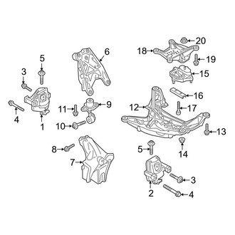 Audi OE - Engine / Transaxle - Engine & Transmission Mounting