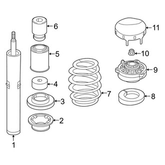 Audi OE - Front Suspension - Struts & Components (Standard Suspension)
