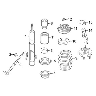 Audi OE - Front Suspension - Struts & Components (Variable Damping Suspension)