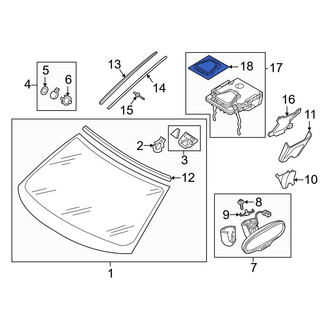 Audi OE - Lane Departure System Camera Bracket