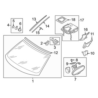 Audi OE - Windshield - Glass