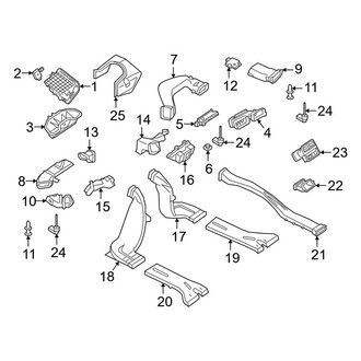 Audi OE - Instrument Panel - Ducts