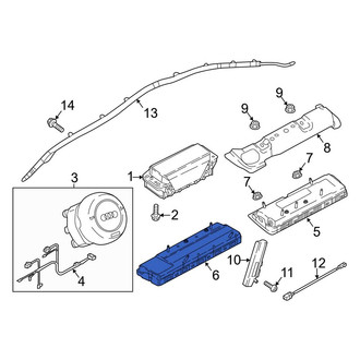 Audi OE - Left Lower Instrument Panel Air Bag