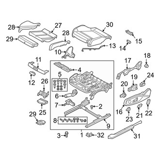Audi OE - Seats & Tracks - Front Seat Components (Cushion & Track Components)