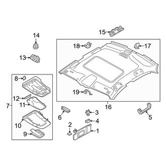 Audi OE - Roof - Interior Trim