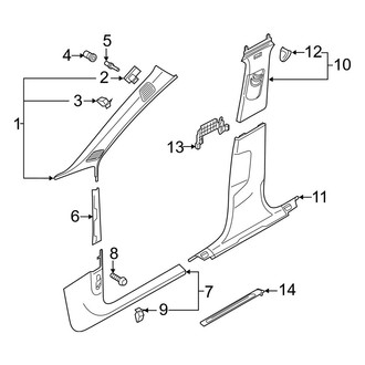 Audi OE - Pillars, Rocker & Floor - Interior Trim