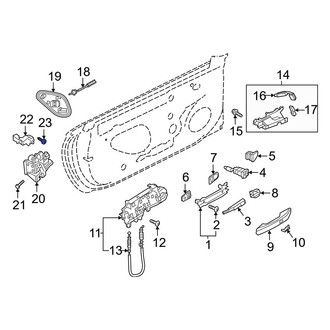 Audi OE - Door Lock Rod Cover Bolt