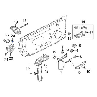 Audi OE - Door Lock Rod Cover Bolt