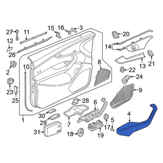 Audi OE - Front Left Door Armrest