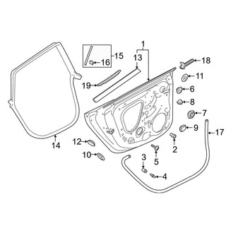 Audi OE - Rear Door - Door & Components