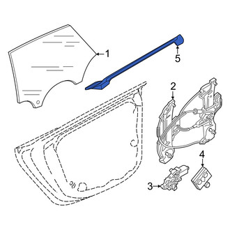Audi OE - Rear Right Inner Door Seal