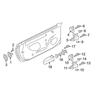 Audi OE - Rear Door - Lock & Hardware (Hinges & Striker)