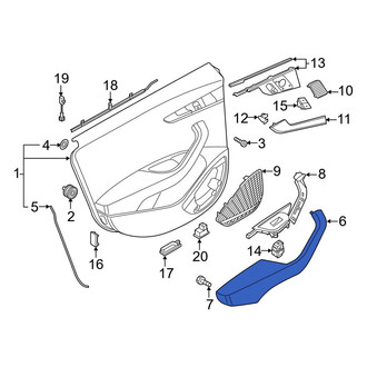 Audi OE - Front Left Door Armrest