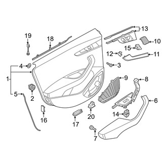 Audi OE - Rear Door - Interior Trim