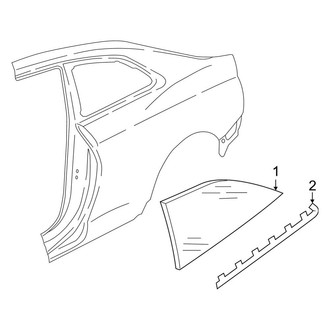 Audi OE - Quarter Panel - Glass