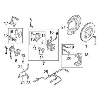 Audi OE - Rear Suspension - Brake Components