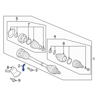 Audi OE - Rear CV Axle Retainer Plate