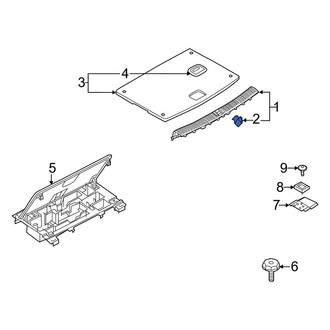 Audi OE - Rear Body Panel Trim Panel Clip
