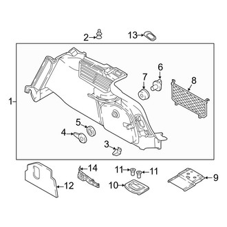 Audi OE - Rear Body & Floor - Interior Trim (Left Side, Trim)