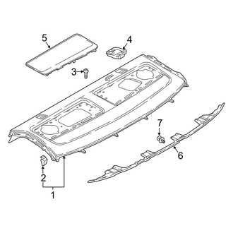 Audi OE - Rear Body & Floor - Interior Trim (Package Shelf)