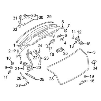 Audi OE - Trunk Lid - Lid & Components