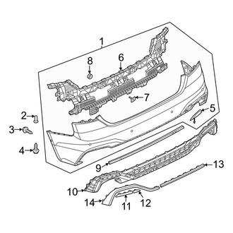 Audi OE - Rear Bumper - Bumper & Components (Cover and Components)