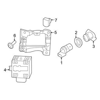Audi OE - Rear Bumper - Electrical Components
