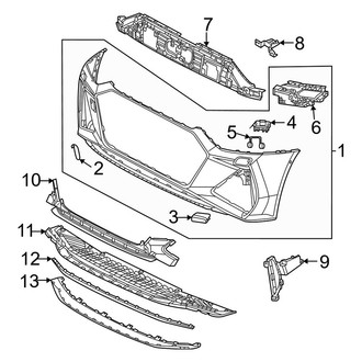 Audi OE - Front Bumper & Grille - Bumper Cover (Bumper and Components)