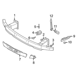 Audi OE - Front Bumper & Grille - Bumper Cover (Mount Components)