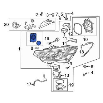 Audi OE - Front Headlight Control Module