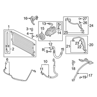 Audi OE - Air Conditioner & Heater - Condenser, Compressor & Lines