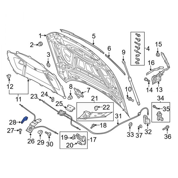 Hood Release Handle